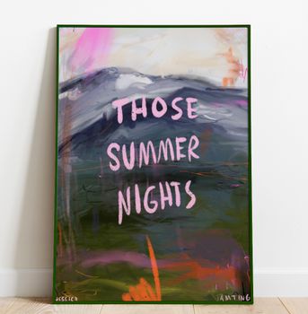 Those summer nights –  Poster av Jessica Jämting