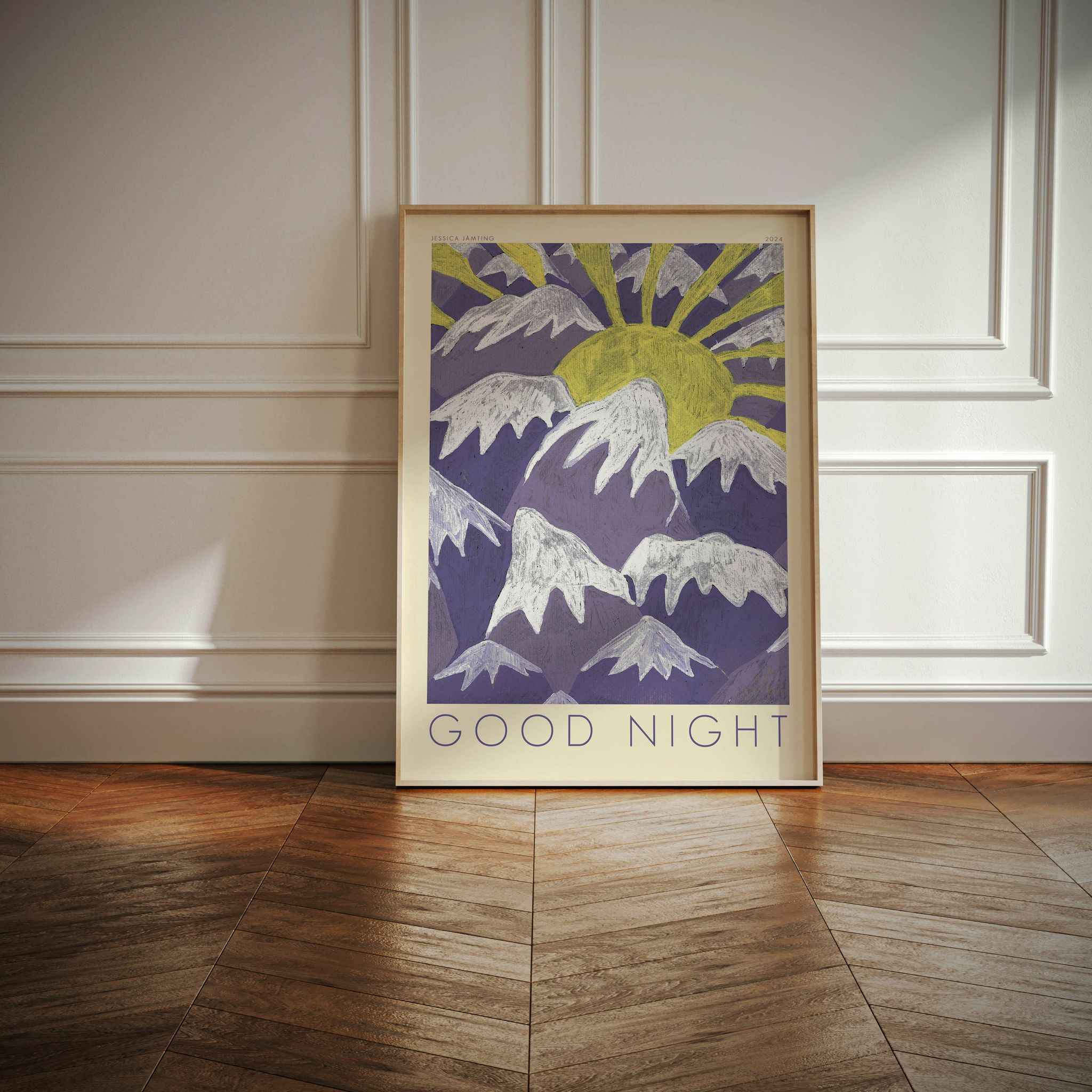 Good Night – Deep Purple –  Poster av Jessica Jämting