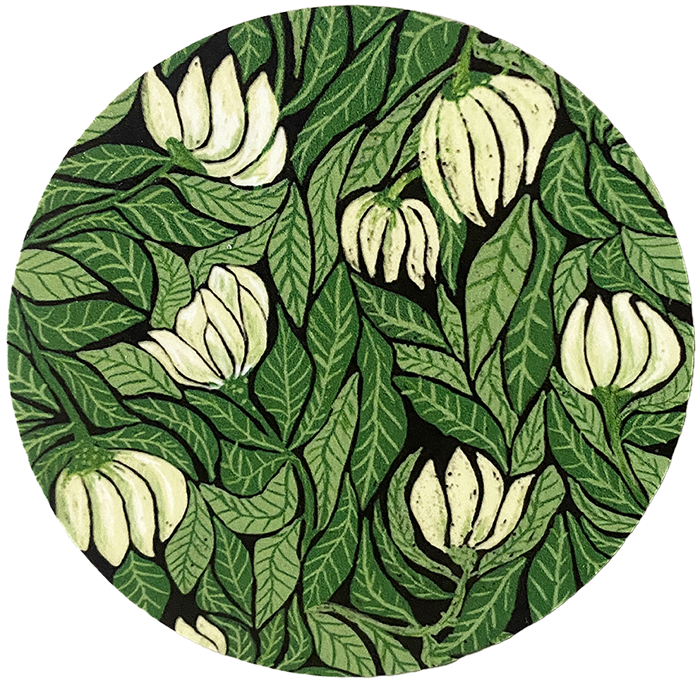 8 st Glasunderlägg - Vildvuxen