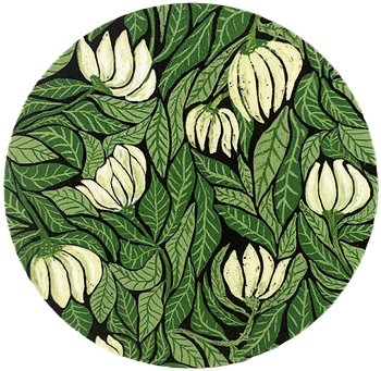 8 st Glasunderlägg - Vildvuxen