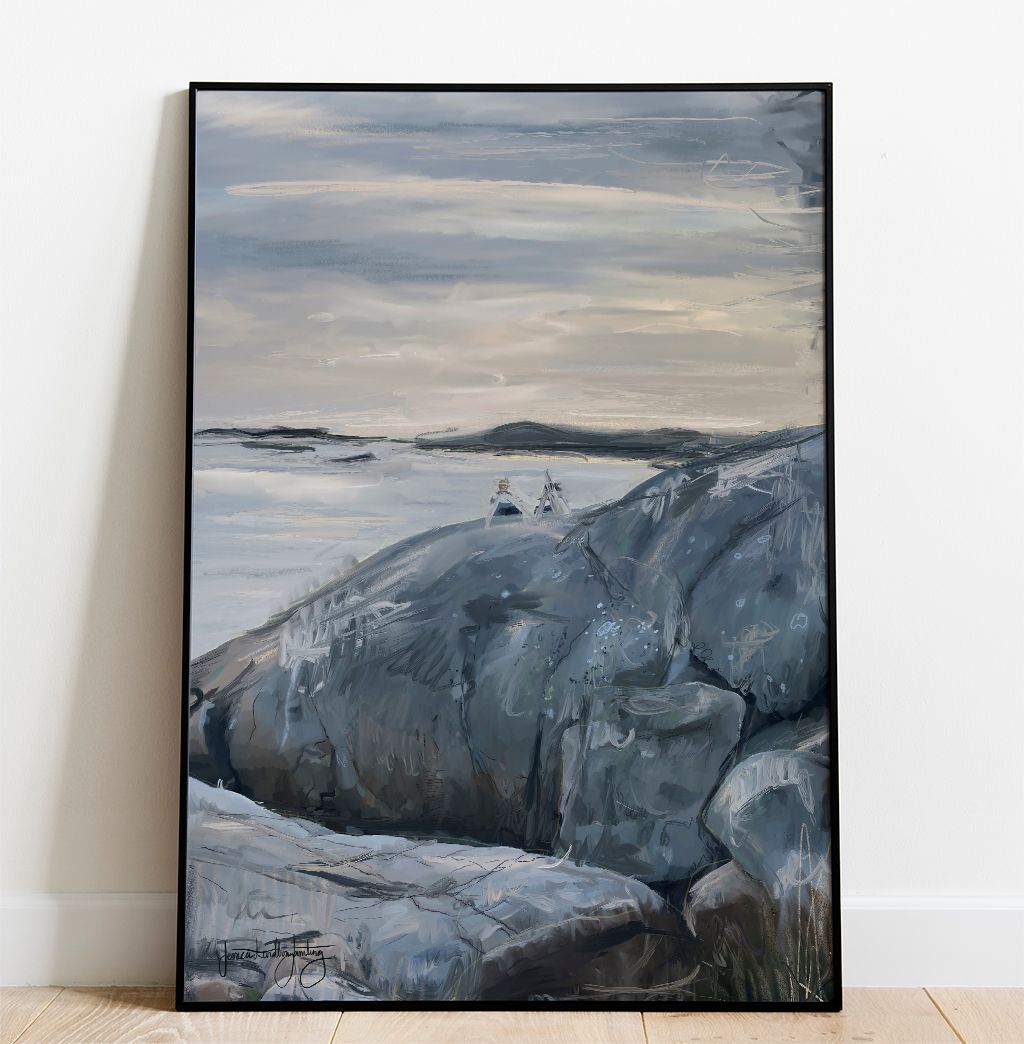 Kvällsdopp  –  Poster by Jessica Jämting
