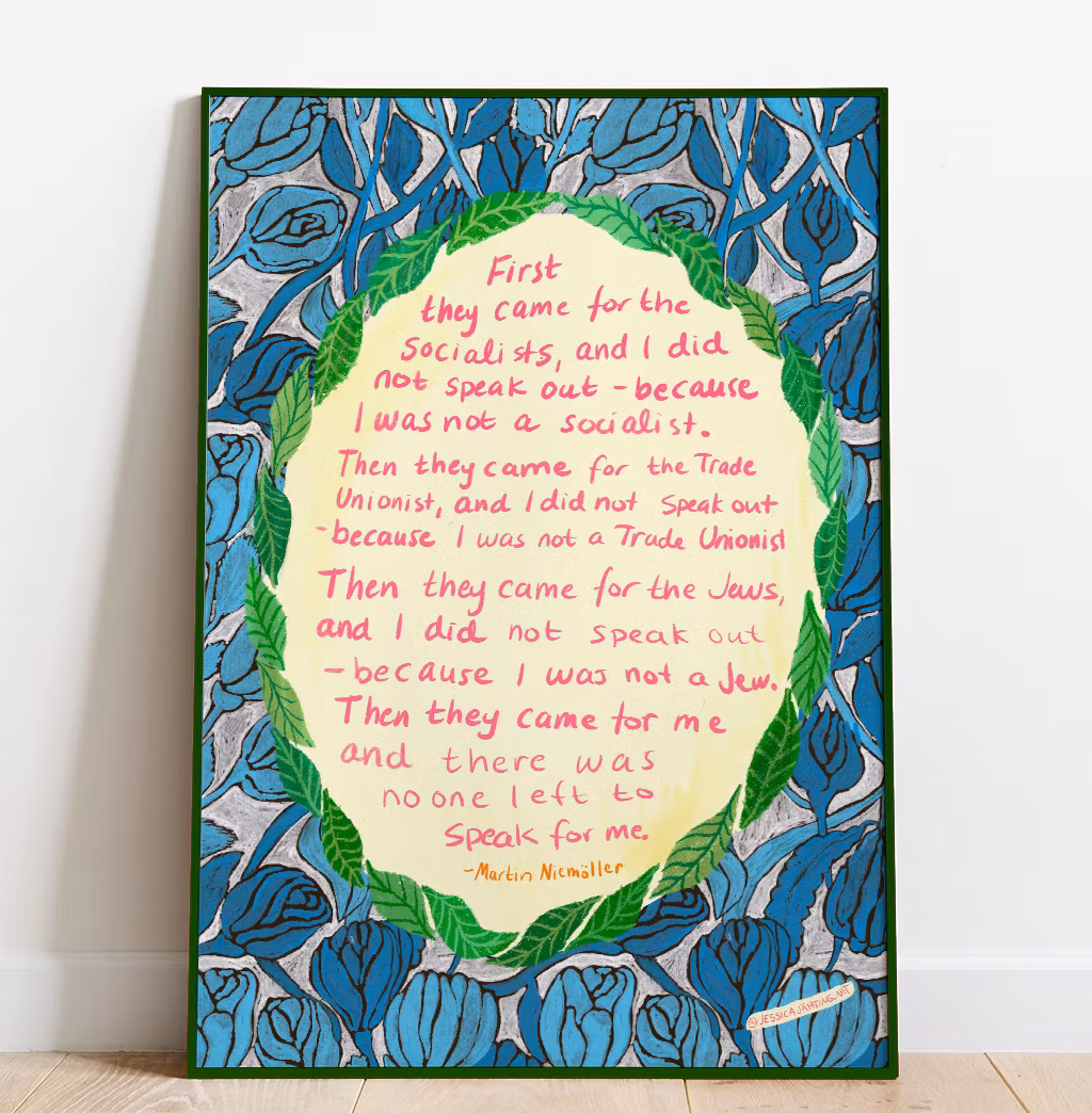 First they came  – Poster by Jessica Jämting