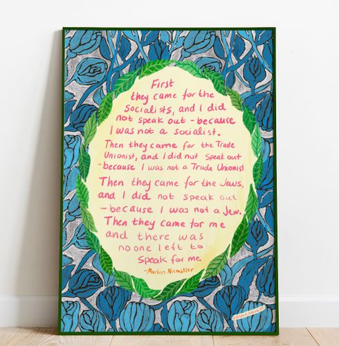First they came  – Poster by Jessica Jämting