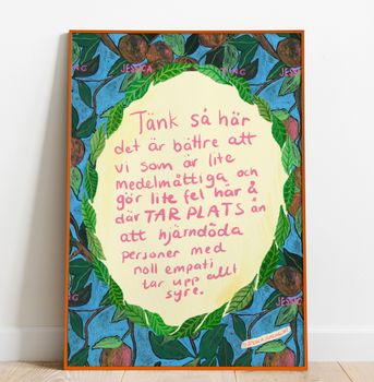 Tänk så här – Poster by Jessica Jämting