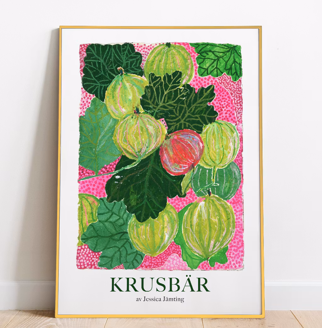 Krusbär  –  Poster by Jessica Jämting
