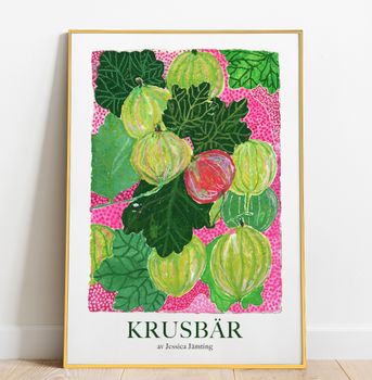 Krusbär  –  Poster by Jessica Jämting