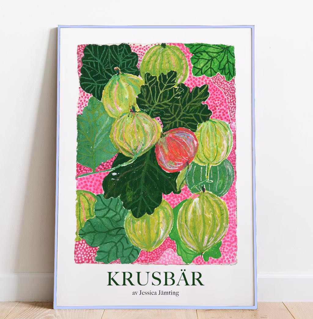 Krusbär  –  Poster by Jessica Jämting