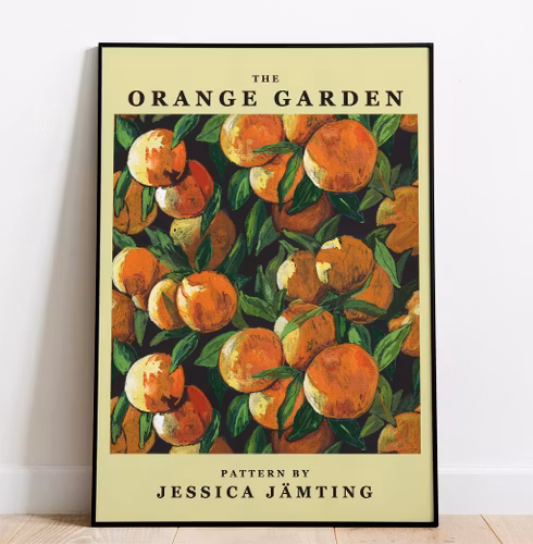 Orange Garden  –  Poster by Jessica Jämting