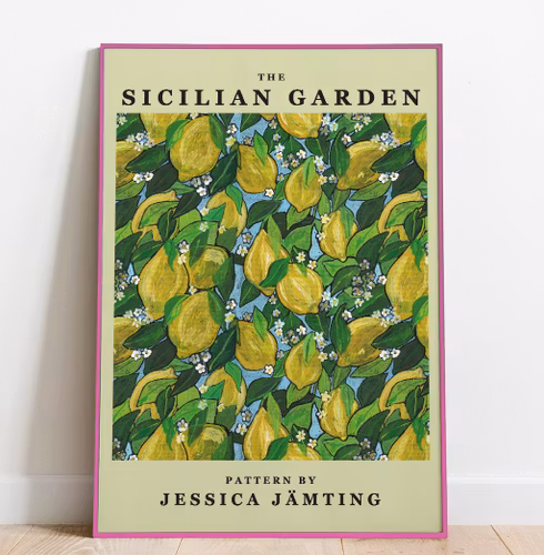 the Sicilian Garden  –  Poster by Jessica Jämting