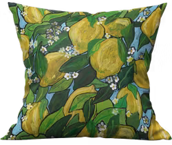 Sicilian Garden - Kuddfodral 50x50 cm - Ekologisk Bomull