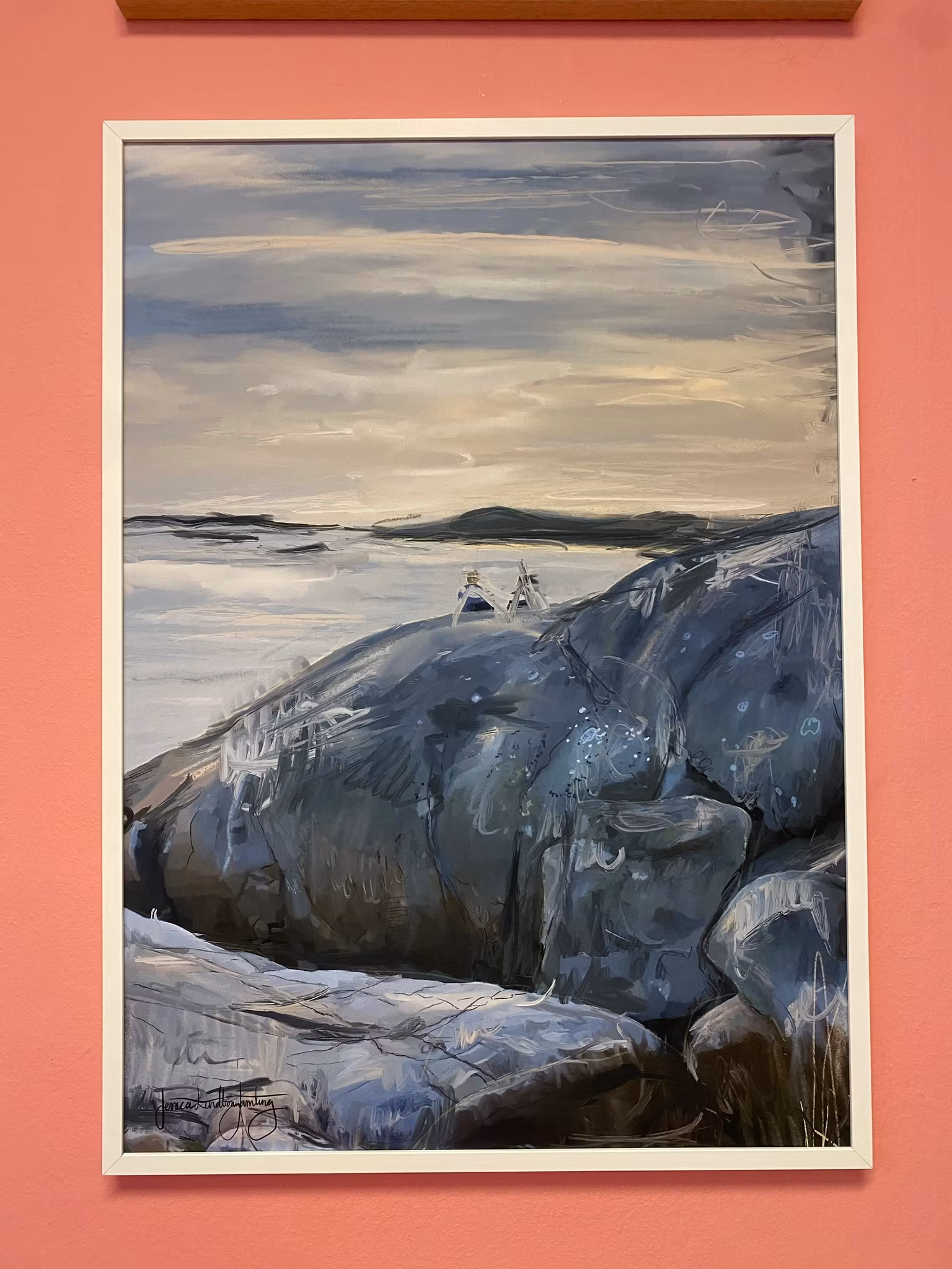 Kvällsdopp  –  Poster by Jessica Jämting