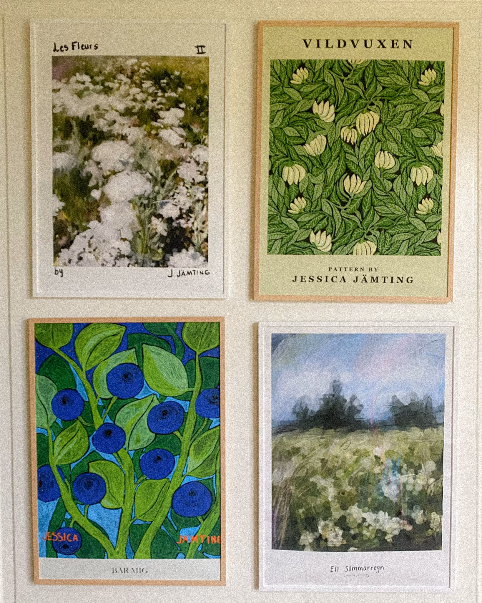 Les Fleurs II  –  Poster by Jessica Jämting