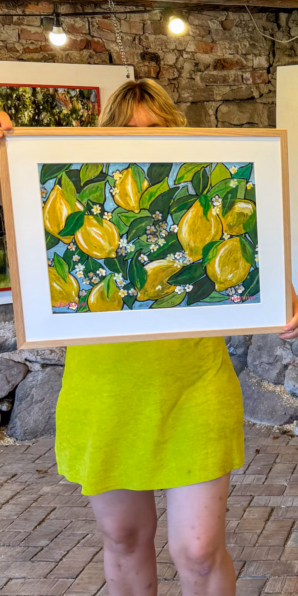 Citronerna – Originalmålning av Jessica Jämting