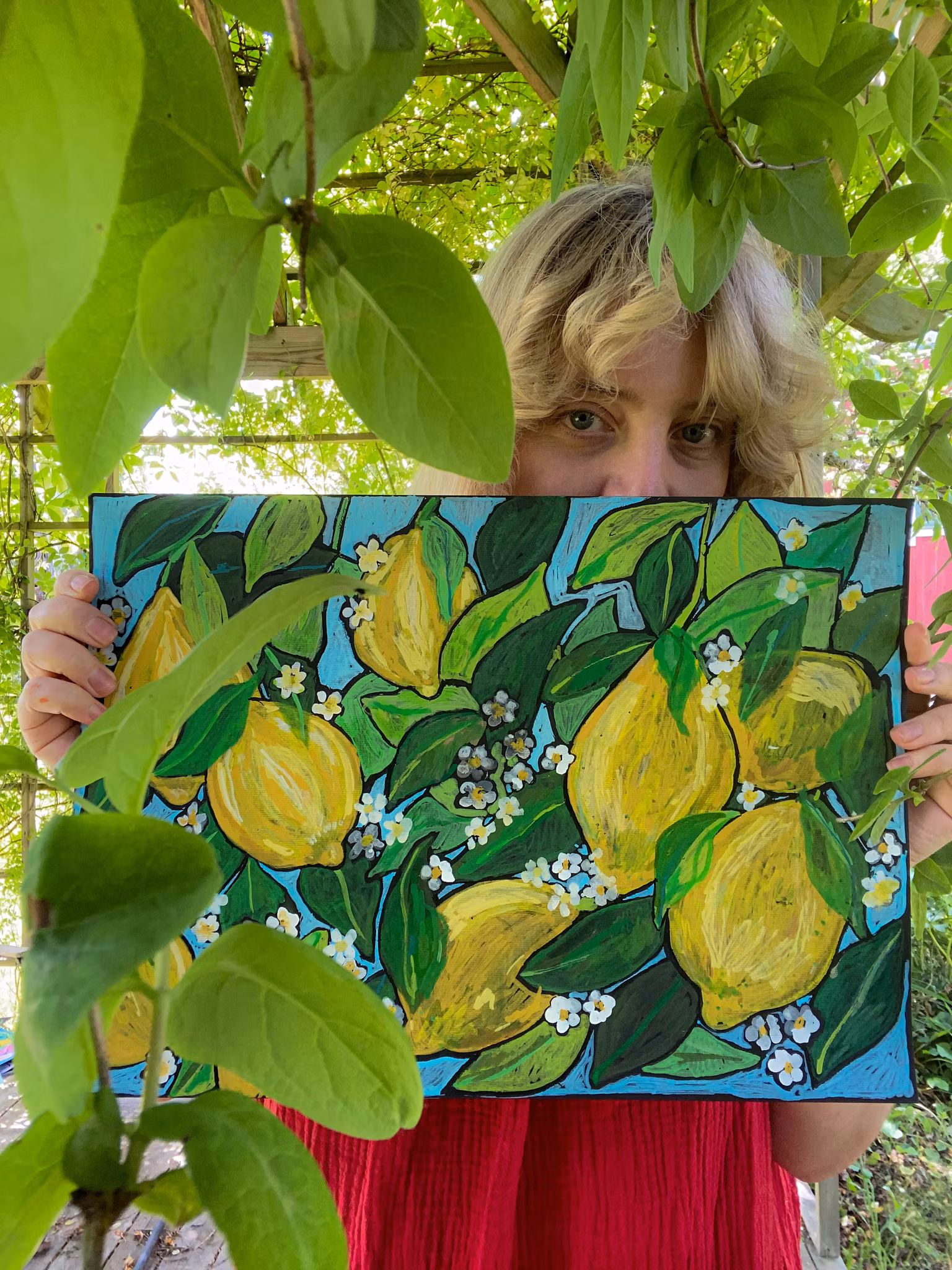 Citronerna – Originalmålning av Jessica Jämting