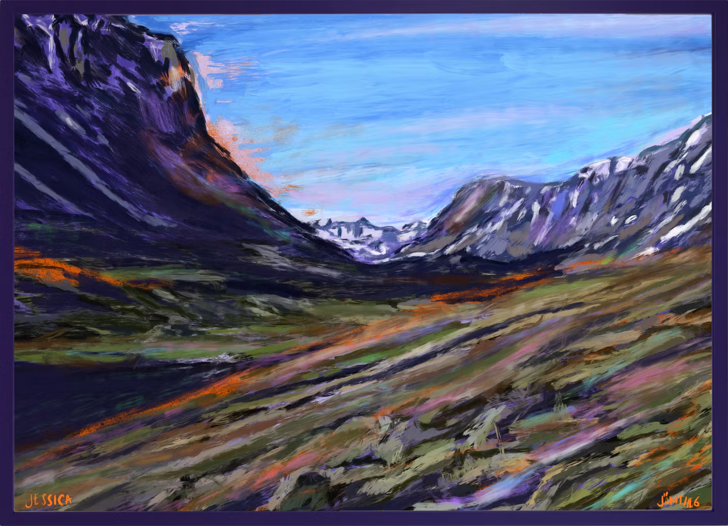 Vidare - Horizontal poster by Jessica Jämting