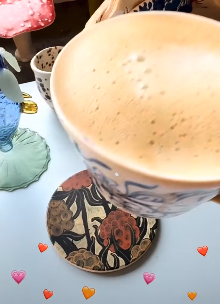 Cloudberries - Coaster i Keramik av Jessica Jämting