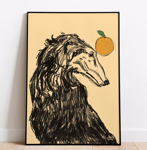Hund  –  Poster by Jessica Jämting