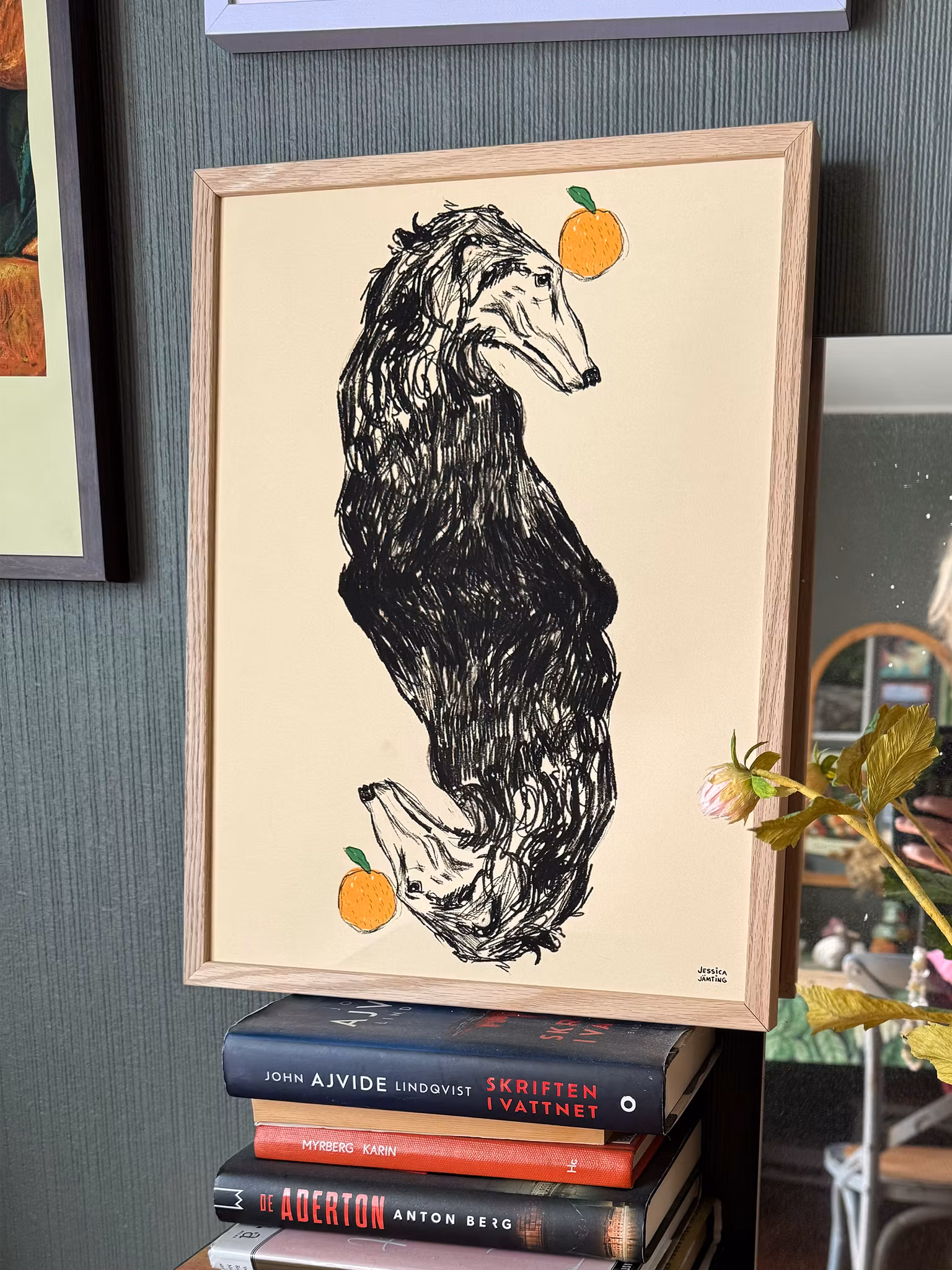 Spegelhund  –  Poster by Jessica Jämting