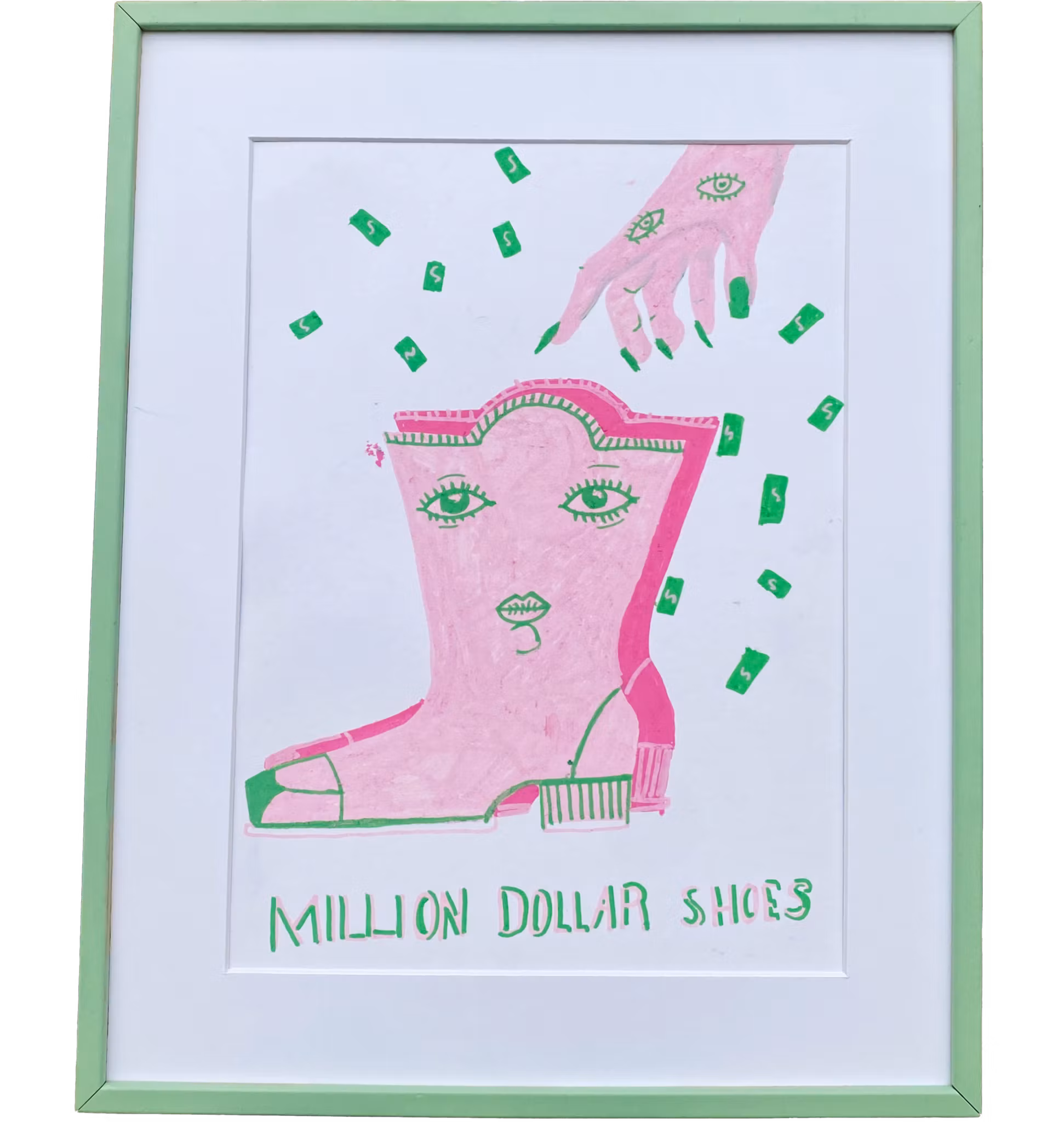 Million Dollar Shoes - Originalmålning av Jessica Jämting