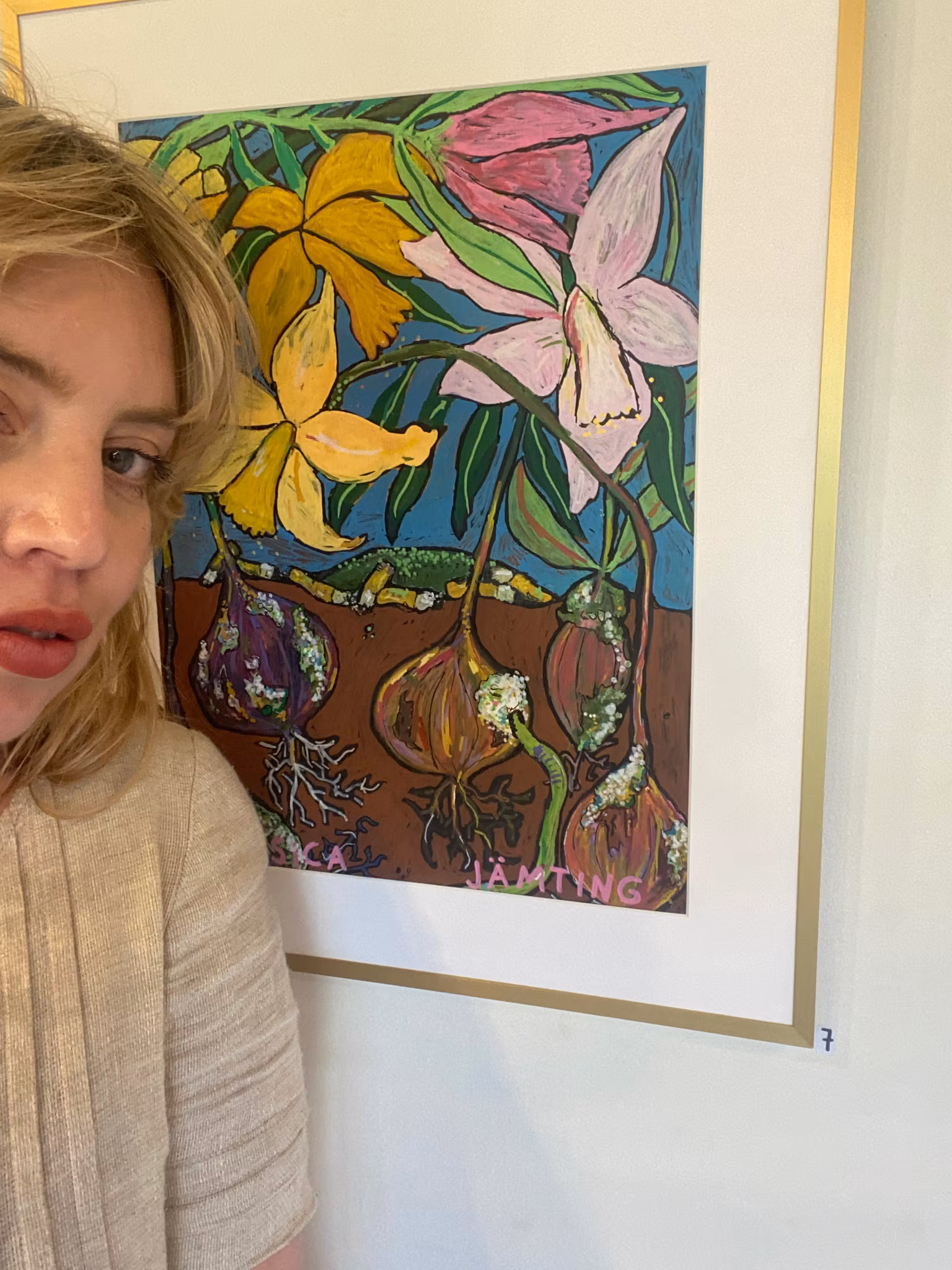 Daffodils - Originalmålning av Jessica Jämting 40x50 cm