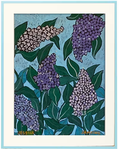 Syrener - Originalmålning av Jessica Jämting 40x50 cm