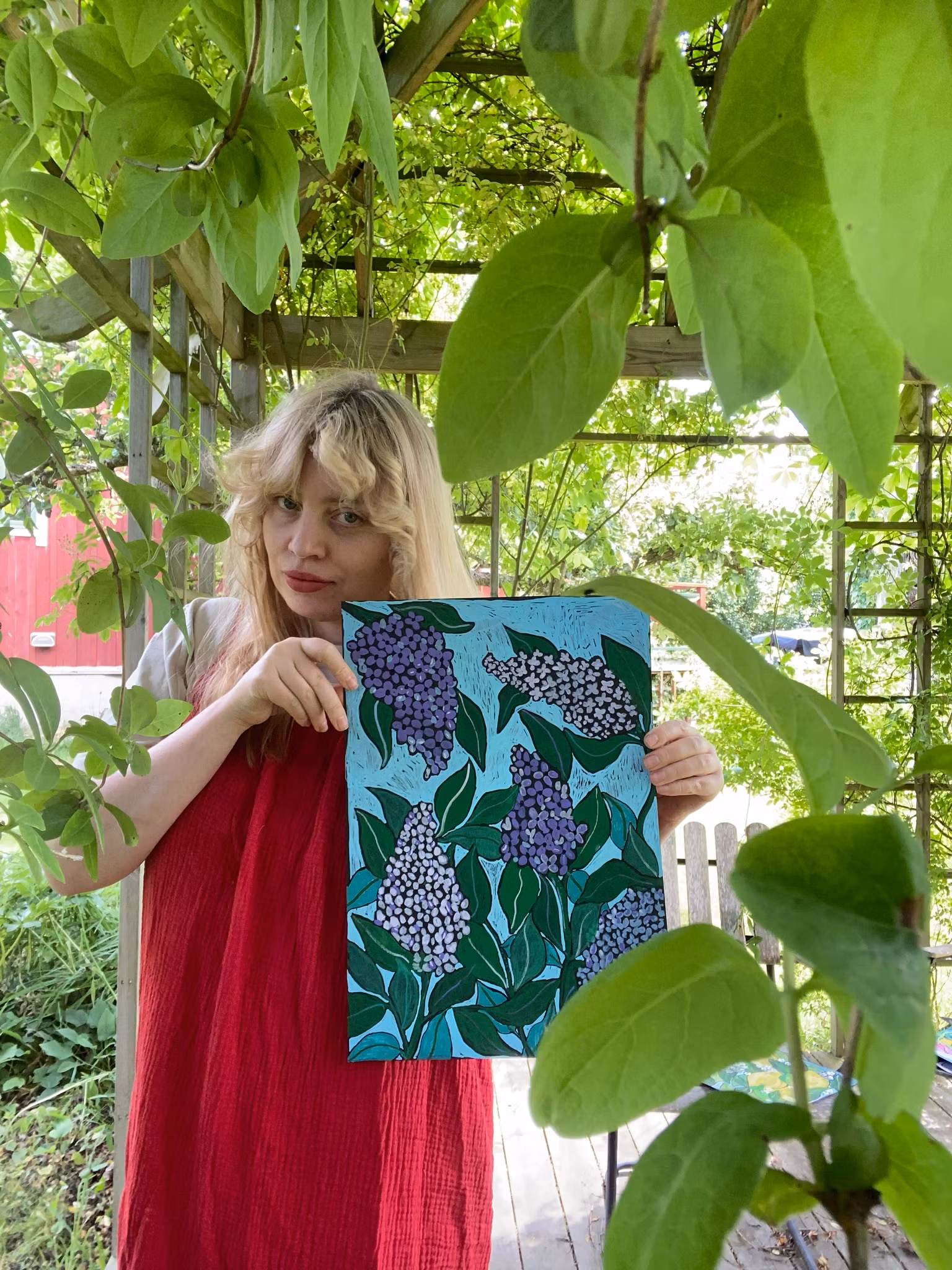 Syrener - Originalmålning av Jessica Jämting 40x50 cm
