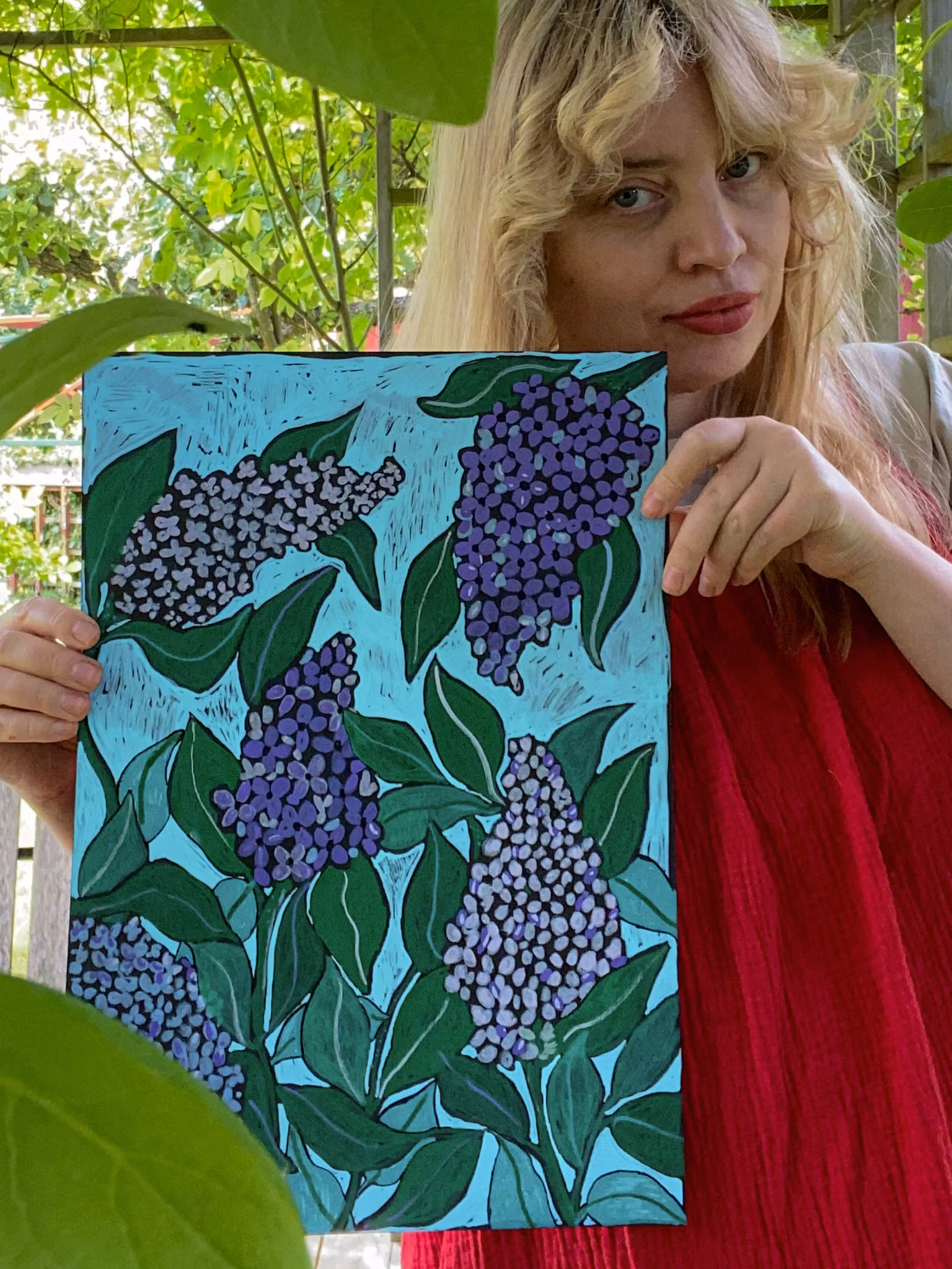 Syrener - Originalmålning av Jessica Jämting 40x50 cm