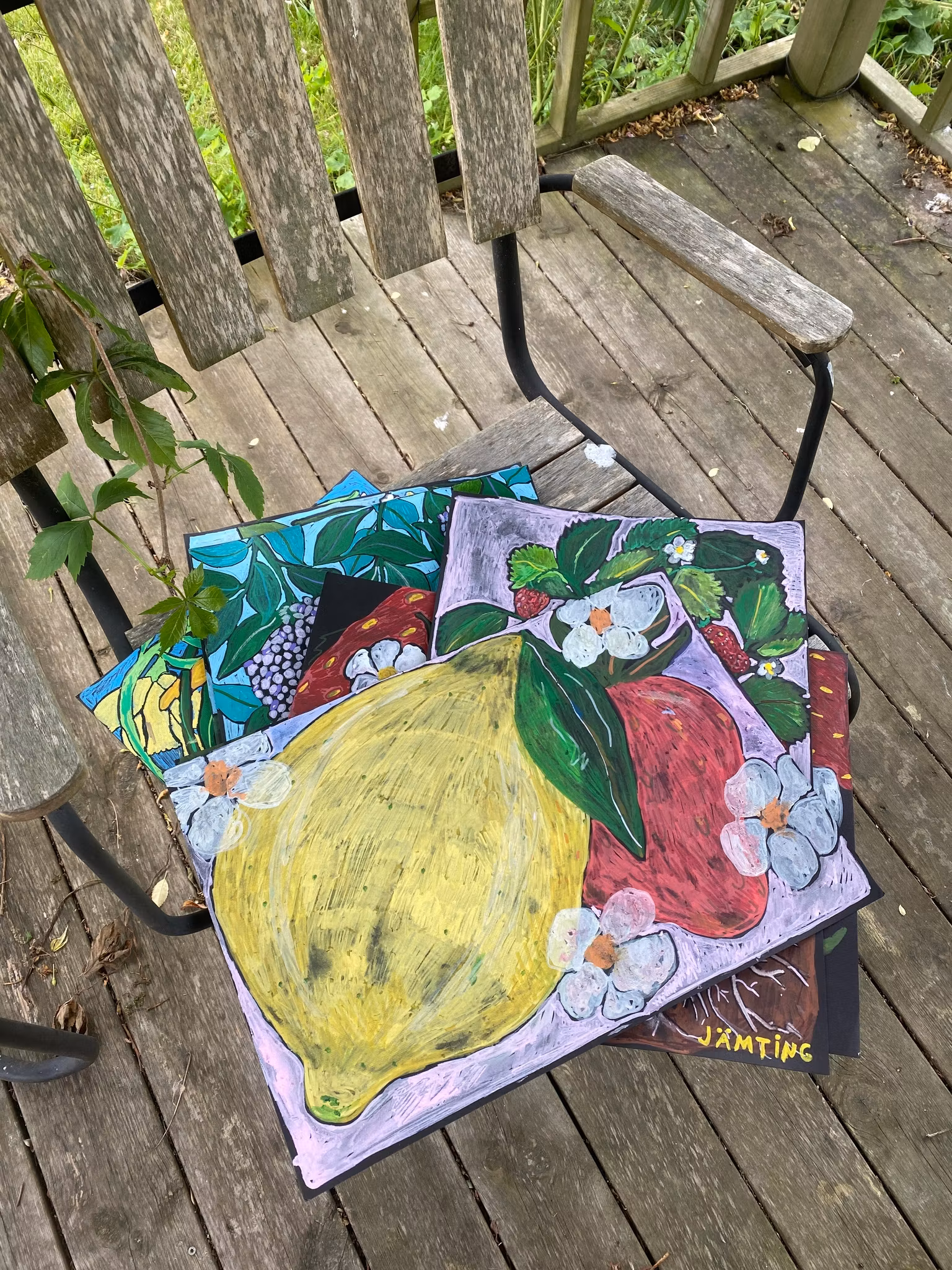 Fat Lemon - Originalmålning av Jessica Jämting 40x50 cm