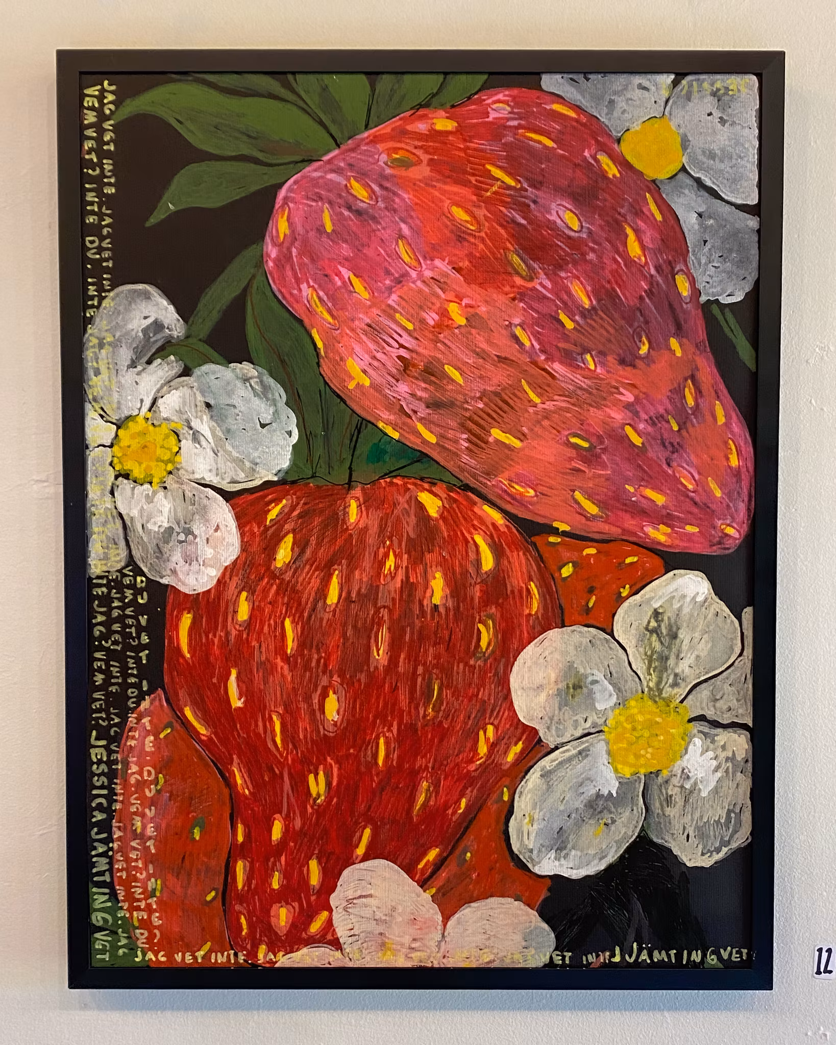Goa gubbar - Originalmålning av Jessica Jämting 40x50 cm