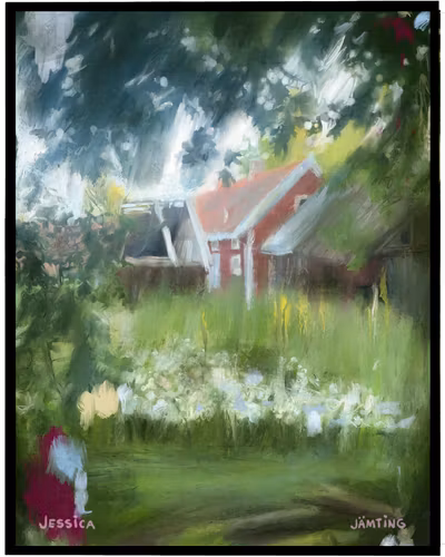 Övergivet - Originalmålning av Jessica Jämting 40x50 cm