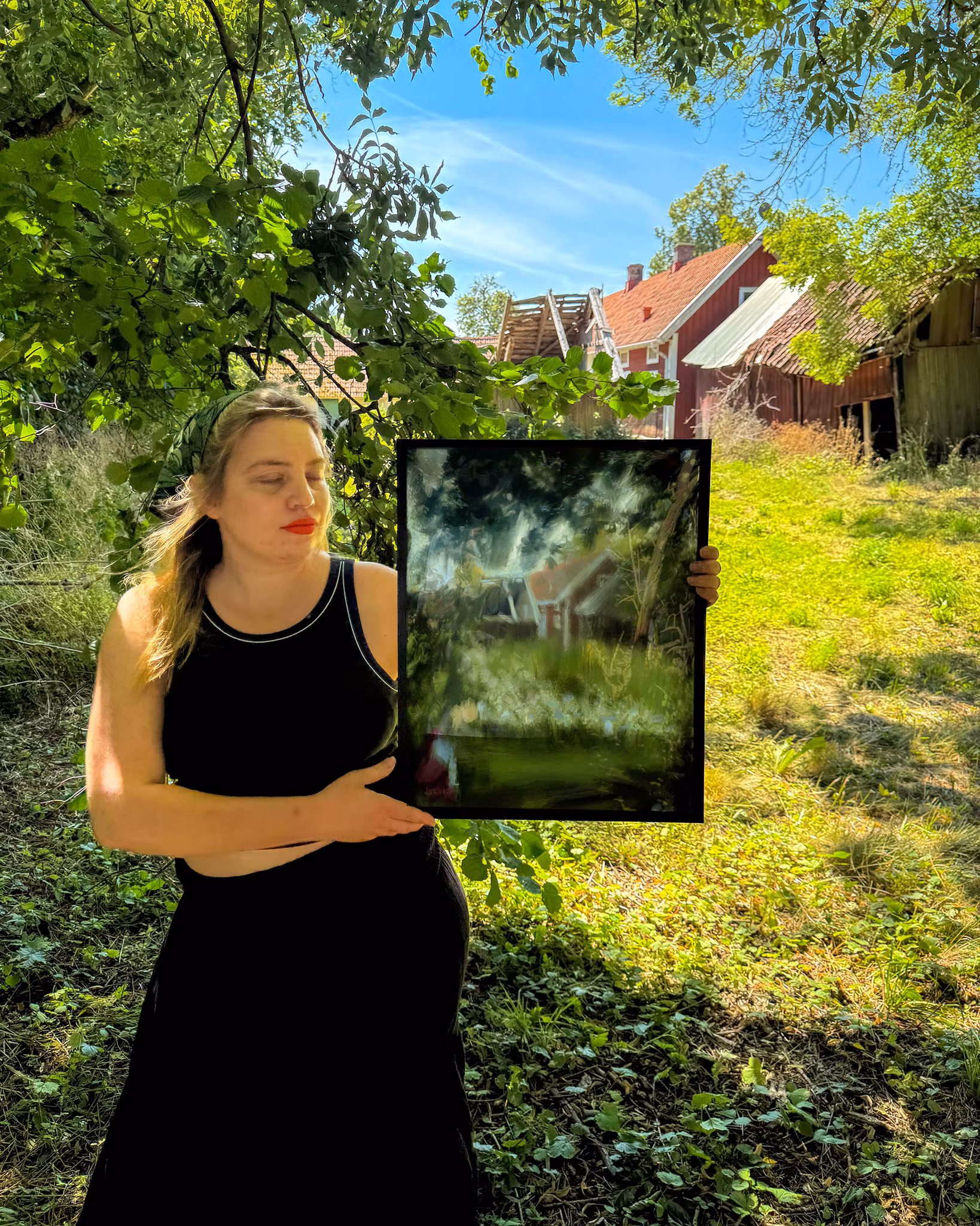 Övergivet - Originalmålning av Jessica Jämting 40x50 cm