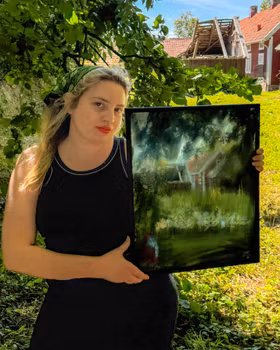 Övergivet - Originalmålning av Jessica Jämting 40x50 cm