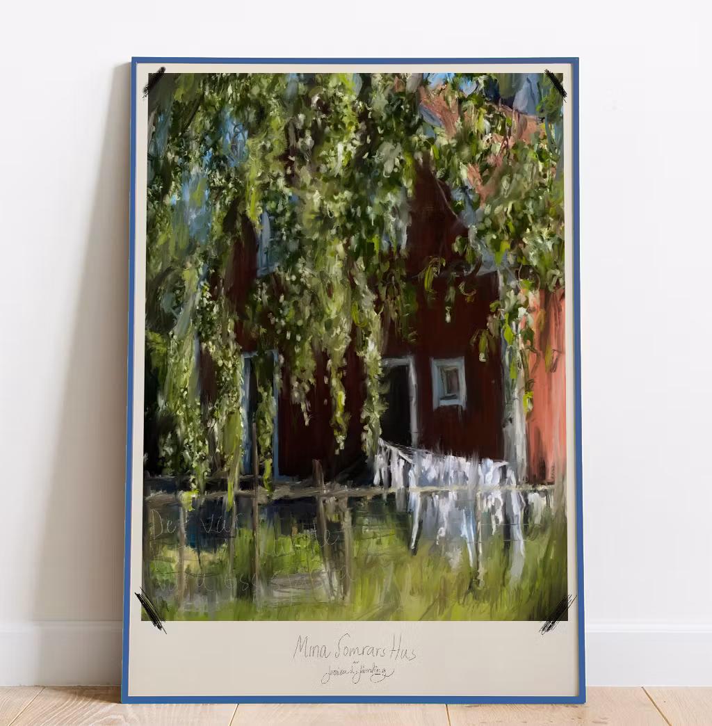 Mina somrars hus –  Poster by Jessica Jämting