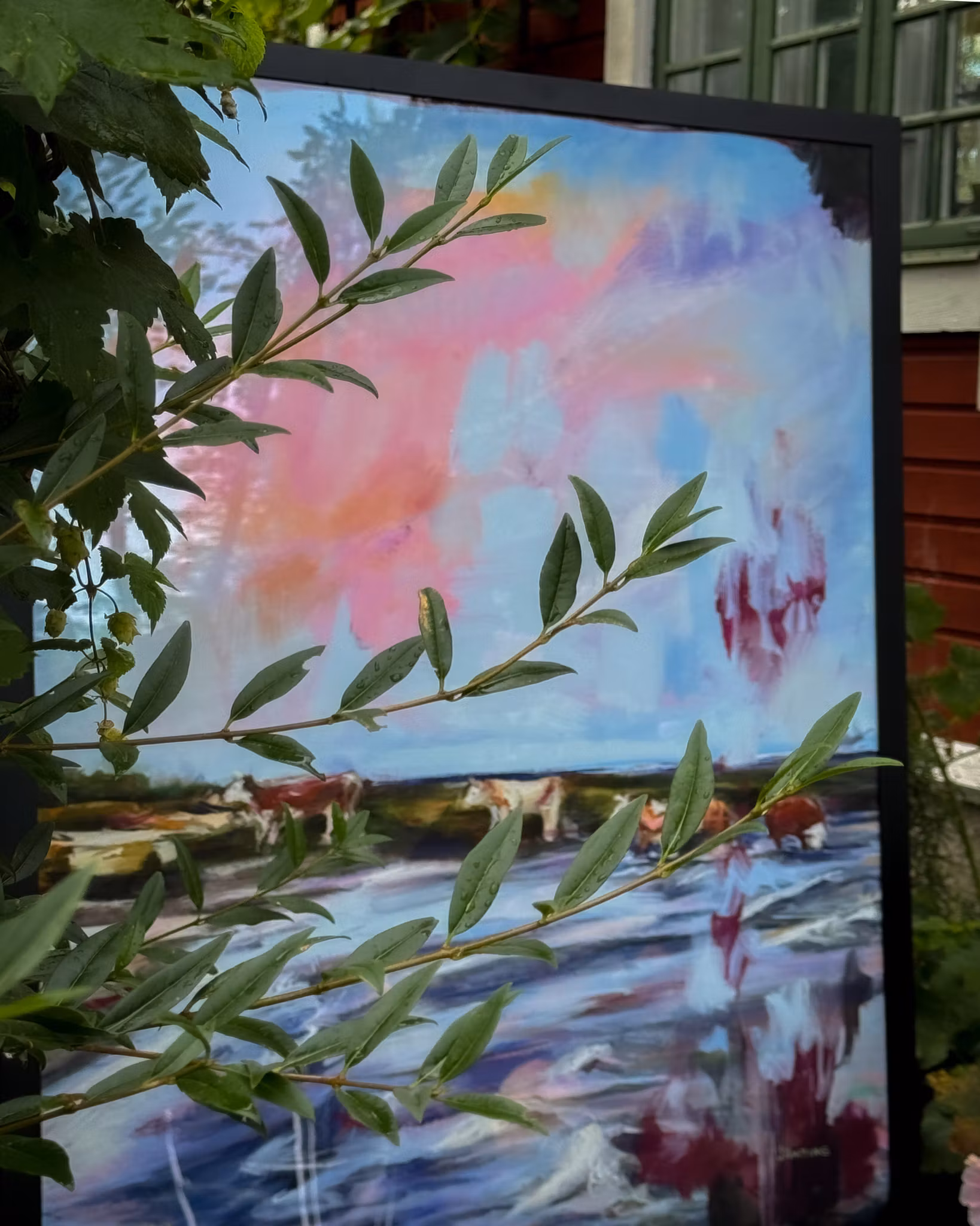 Kossorna  - Originalmålning av Jessica Jämting 100x140 cm