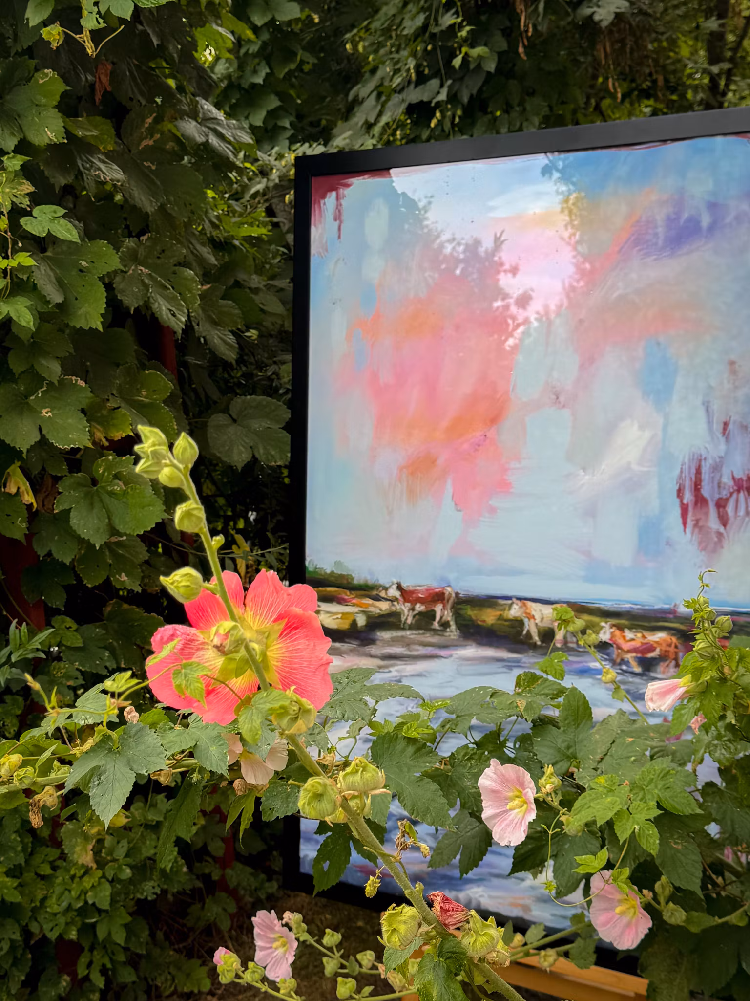 Kossorna  - Originalmålning av Jessica Jämting 100x140 cm