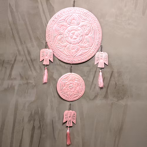 Mobil Ängel i Aluminium Rosa