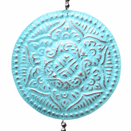 Drömfångare/Mobil i Aluminium Buddha Blå/turkos