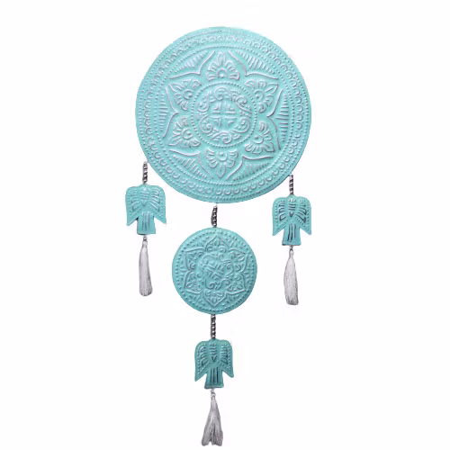 Mobil Ängel i Aluminium Blå/Turkos