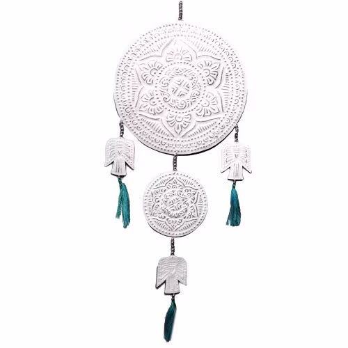 Mobil Ängel i Aluminium Vit