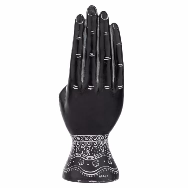 Svart och Vit Mantrisk  Hand Medium