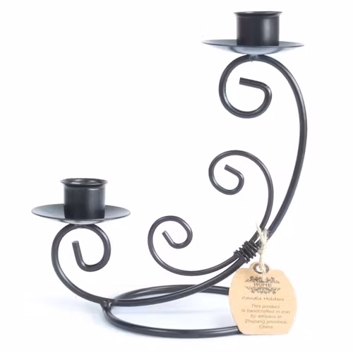 Ljusstake i Järn för 2 ljus