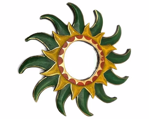 Spegel Grön Sol 40 cm