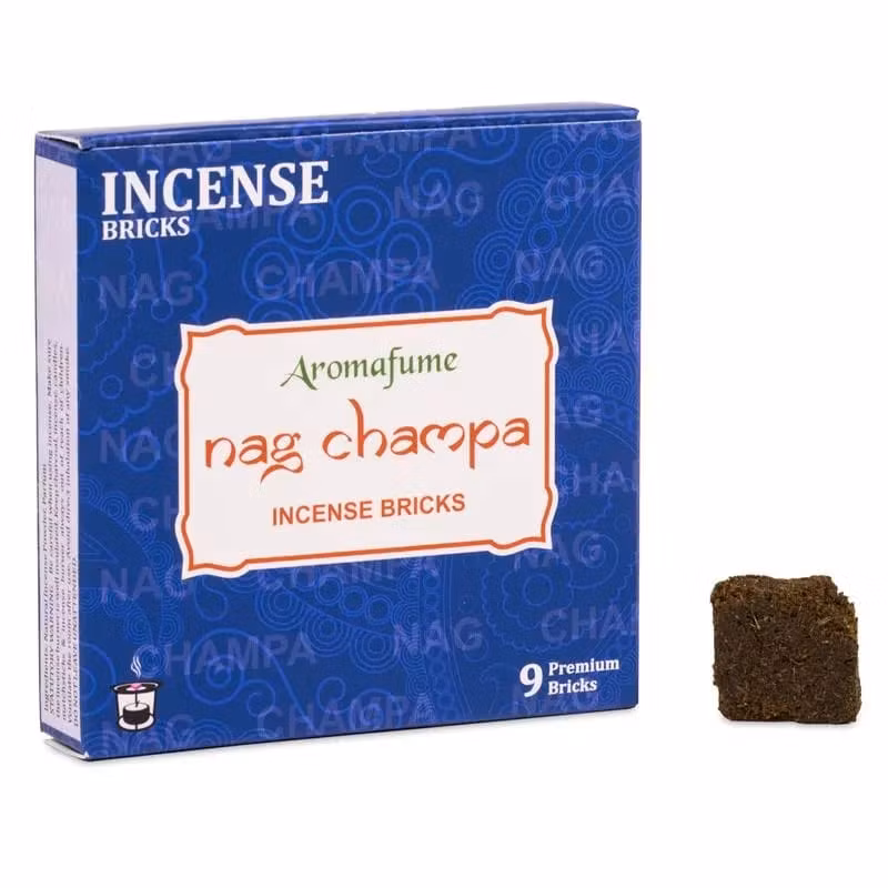 Aromafume Rökelse-tegelstenar  Nag Champa 9 St/frp