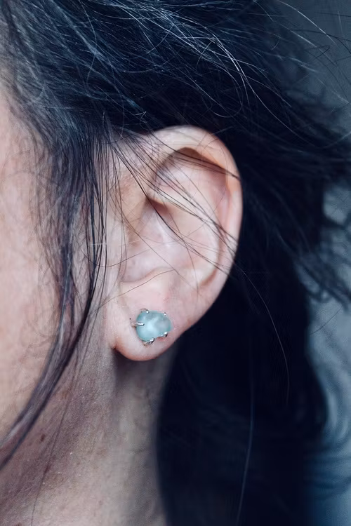 Heavenly Blue stiftörhängen