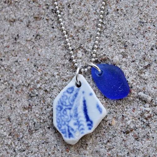 Perfect Match Twirling Blue halsband