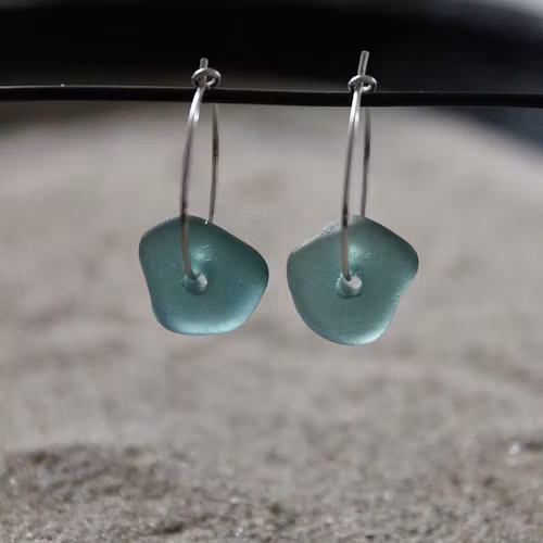 Small Loop Turquoise örhängen