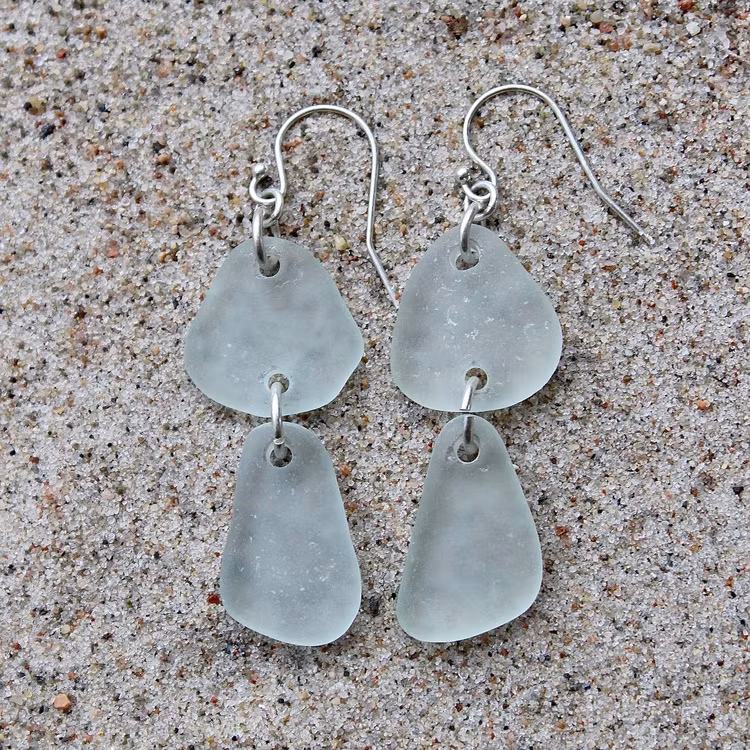 Winter dubbelörhängen