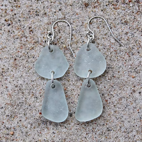 Winter dubbelörhängen