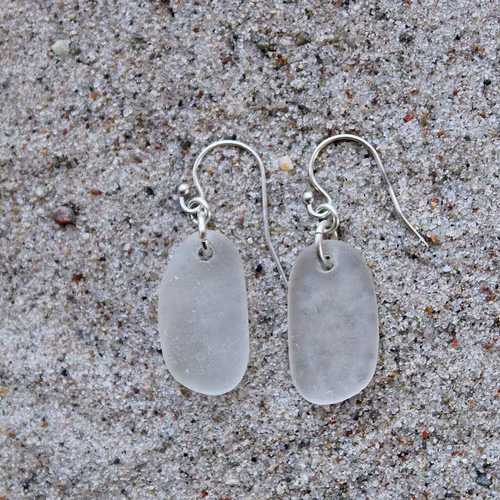 White Haze örhängen