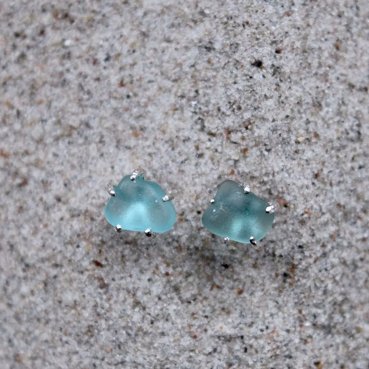 Heavenly Blue stiftörhängen